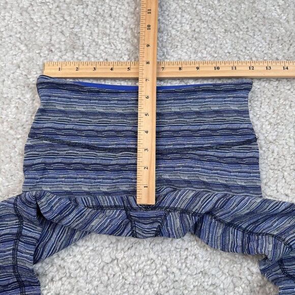 Lululemon Wunder Under Legging Space Dye Twist Sapphire Blue Low Rise - Picture 8 of 10